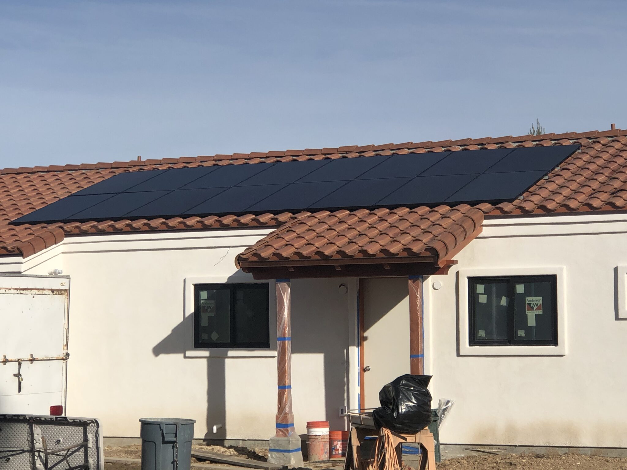 Santa Ynez Solar inset into Tile roof